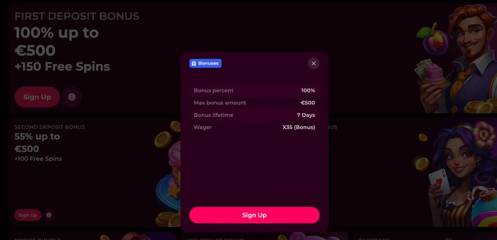 Sweetyspin Casino interface and features